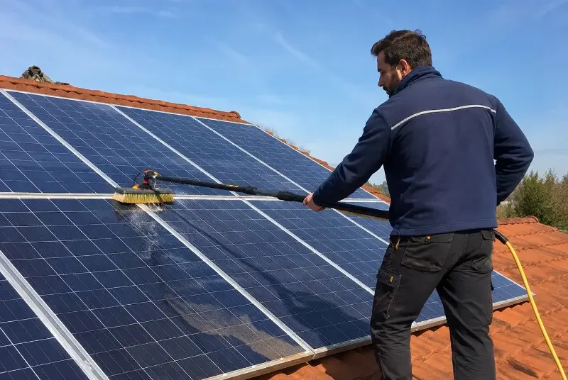 Nettoyage et entretien de panneaux solaires à Charpey